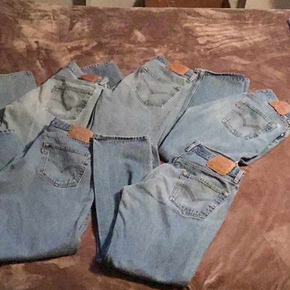 VINTAGE 501 Levi’s (1997, 1999, & 2001) red tag Jeans (lot of 5) | 34 x 32 - Picture 17 of 17